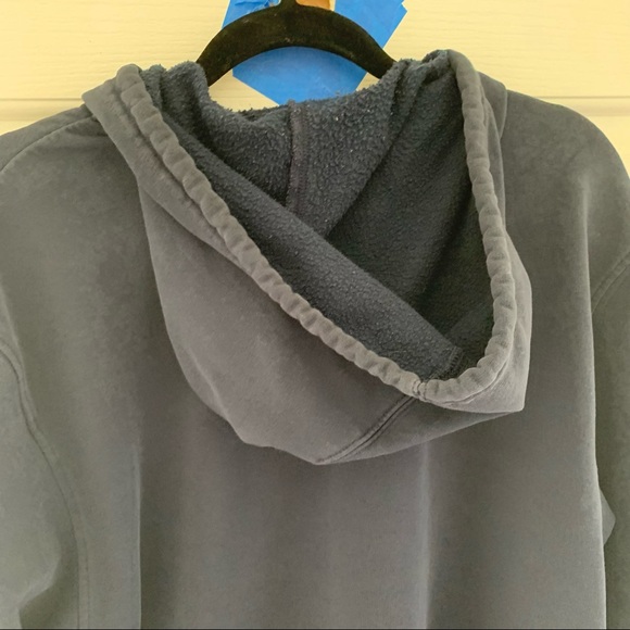 AdIdas Navy Blue and White Stripe Hoodie size Med - Picture 7 of 9